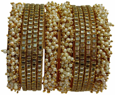 KAMAAKSHI FASHION COLLECTIONS Plastic Cubic Zirconia Bangle Set(Pack of 12)