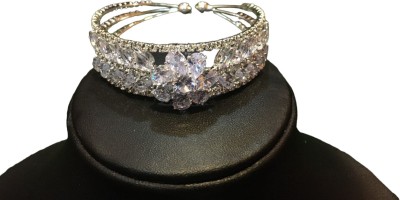 SHAH Alloy Diamond Rhodium Bracelet