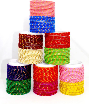 RADHA MOHAN EMPIRE Fabric, Glass Bangle Set(Pack of 144)