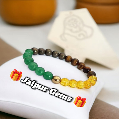 Ismail Gems Wholesaler Pyrite, Green Aventurine, Golden Pyrite, Tiger's Eye, Citrine Bracelet