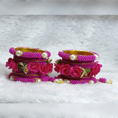 MAHAVEER TRADERS Alloy Gold-plated Bangle Set(Pack of 10)