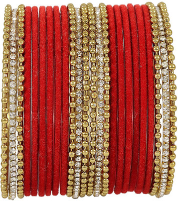 LYBASHINE Metal Cubic Zirconia Gold-plated Bangle Set
