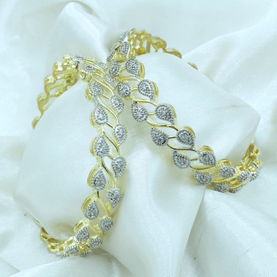 TFP STORE Alloy Gold-plated Bangle Set(Pack of 2)