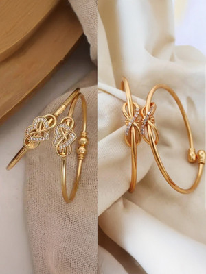 brado jewellery Brass Diamond Brass Bangle(Pack of 4)