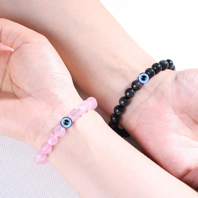 Jefrox Jewels Stone Beads, Crystal Bracelet(Pack of 2)