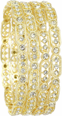 NMII Metal Bangle Set(Pack of 4)