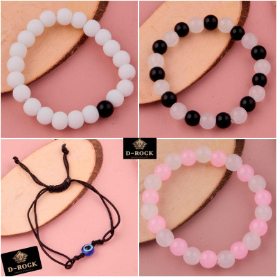 D-Rock Crystal, Alloy Crystal Gold-plated Bracelet Set(Pack of 4)