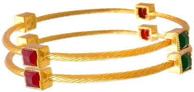 ZENEME Alloy Bangle Set(Pack of 2)