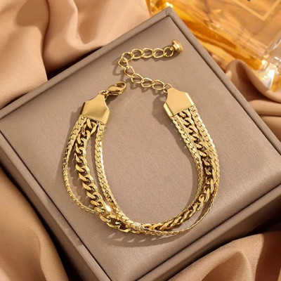 Dressberry Metal, Alloy, Stainless Steel Gold-plated Bracelet