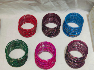 SHREE BIJAY Plastic Gold-plated Bangle Set
