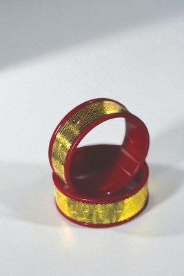SMTraditions Plastic Gold-plated Bangle Set(Pack of 2)