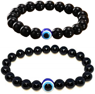 IKONKARR Stone, Crystal, Evil Eye Bracelet(Pack of 2)