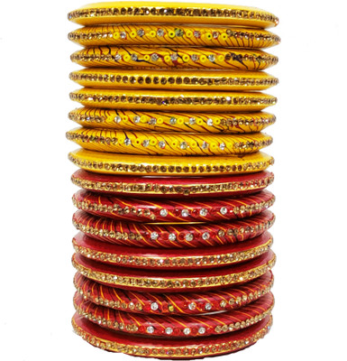 Lahthi Wala Lac Bangle Set(Pack of 10)