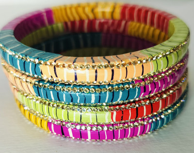 Ladiesstop Lac Bangle(Pack of 4)