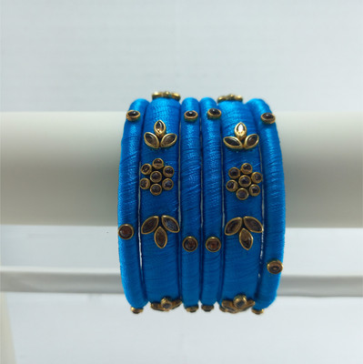 charvi wonders Fabric Bangle Set(Pack of 6)