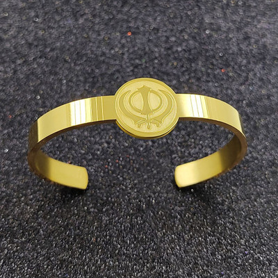 Saizen Stainless Steel Gold-plated Kada