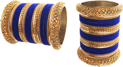 Terraband Alloy Crystal Bangle Set(Pack of 56)