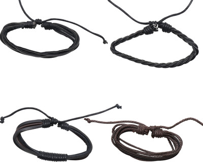 Joker & Witch Leather Bracelet Set(Pack of 4)