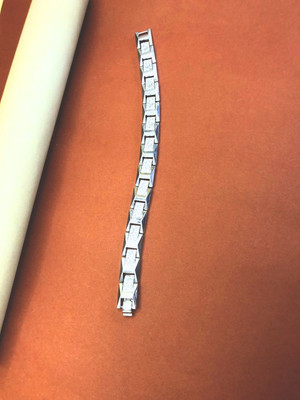 RKB SALES Stainless Steel Sterling Silver Bracelet