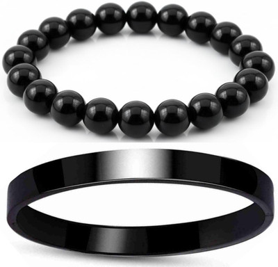 IKONKARR Crystal, Dori, Stainless Steel Bracelet(Pack of 2)