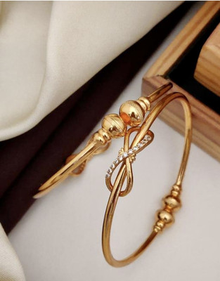 geeta sales Alloy Gold-plated Bangle(Pack of 2)