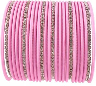 DONERIA Metal Zircon Bangle Set(Pack of 26)