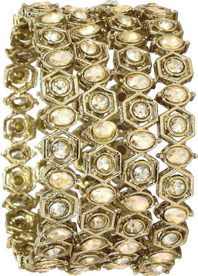 NMII Metal Bangle Set(Pack of 4)