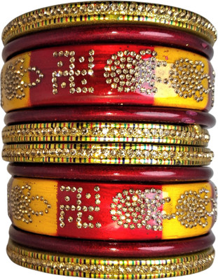 Kalashree creation Lac Bangle Set(Pack of 10)