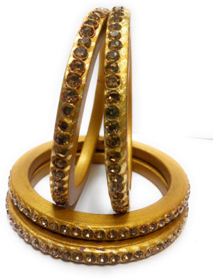 KB Corner Lac Zircon Bangle Set(Pack of 4)