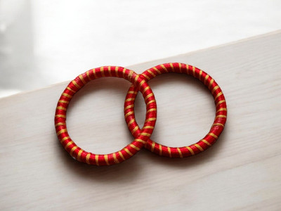 Adnika Plastic Bangle Set(Pack of 2)