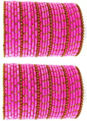RADHA MOHAN EMPIRE Metal, Fabric, Glass Bangle Set(Pack of 60)