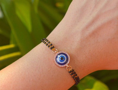 needscollection Brass, Evil Eye Gold-plated Bracelet