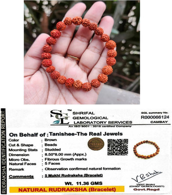 Tanishee- The Real Jewels Rudraksha Bracelet