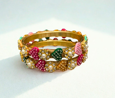 Diyantra Trading Alloy Kada(Pack of 2)