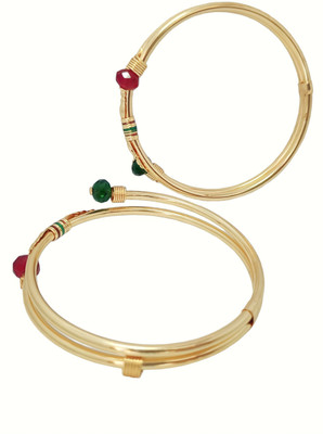 EleganzaCraft Brass Bangle Set(Pack of 2)