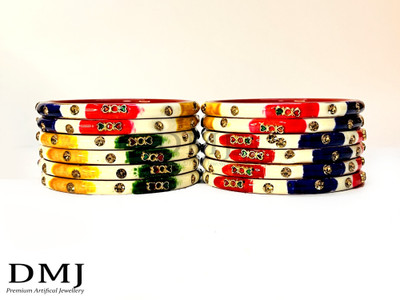 DMJ Plastic Bangle Set(Pack of 10)