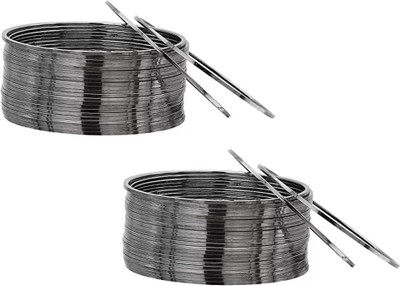 m a enterprises Metal Bangle Set(Pack of 24)