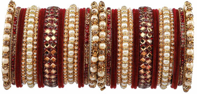 mnd Metal Zircon Gold-plated Bangle Set(Pack of 38)