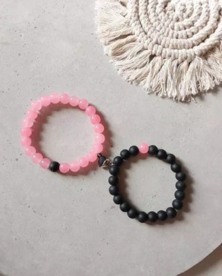 KRISHMAYATOZ Crystal Agate Bracelet Set(Pack of 2)