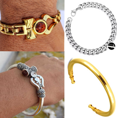 ANVIKA Alloy Kada(Pack of 4)
