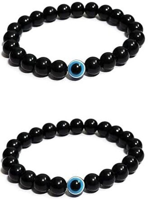 VishList Stone Beads, Agate, Crystal Charm Bracelet(Pack of 2)
