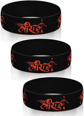 Utkarsh Rubber Bracelet Set(Pack of 3)