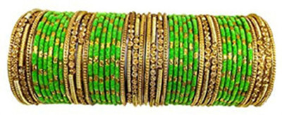 SAWARIYA Glass Beads Bangle Set(Pack of 48)