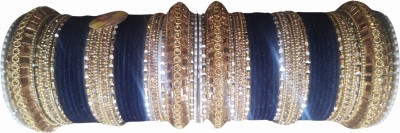 Zain Lac Beads Gold-plated Bangle Set