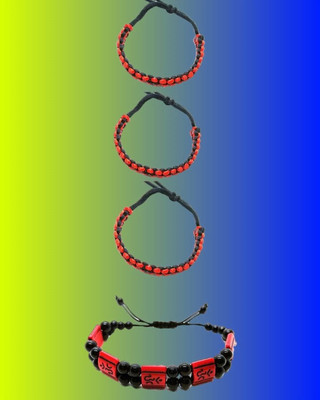 KINGSTYLEIMPEX Dori Charm Bracelet(Pack of 4)
