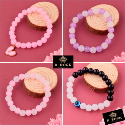 D-Rock Crystal, Alloy Crystal Gold-plated Bracelet Set(Pack of 4)