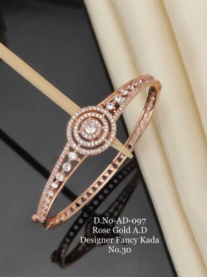 SHIVAY FASHION HUB Alloy Diamond Silver Kada