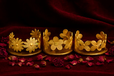 DEV VARNIKA Alloy Gold-plated Bracelet Set(Pack of 3)