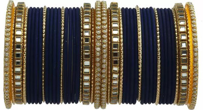 DONERIA Metal Beads Bangle Set(Pack of 44)