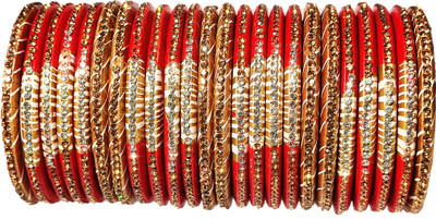 Anshi Creations Lac Bangle Set(Pack of 24)